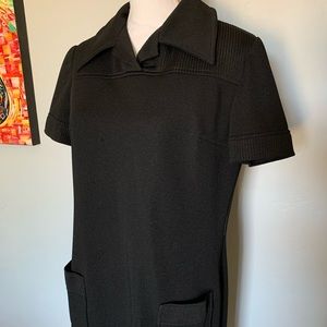 Vintage 70s Polyester Knit LBD